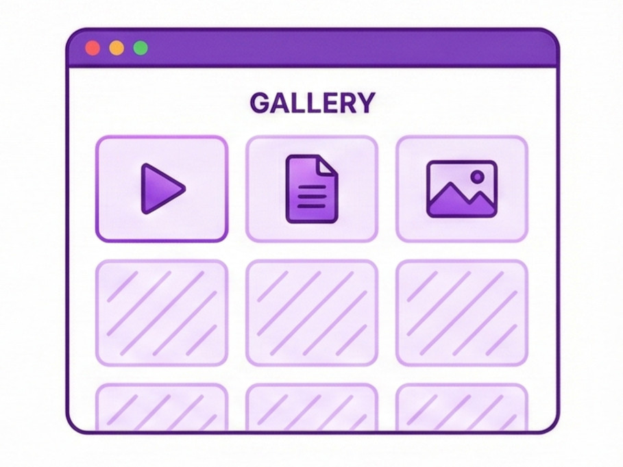 Media gallery interface