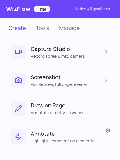 WizFlow recording with mic enabled